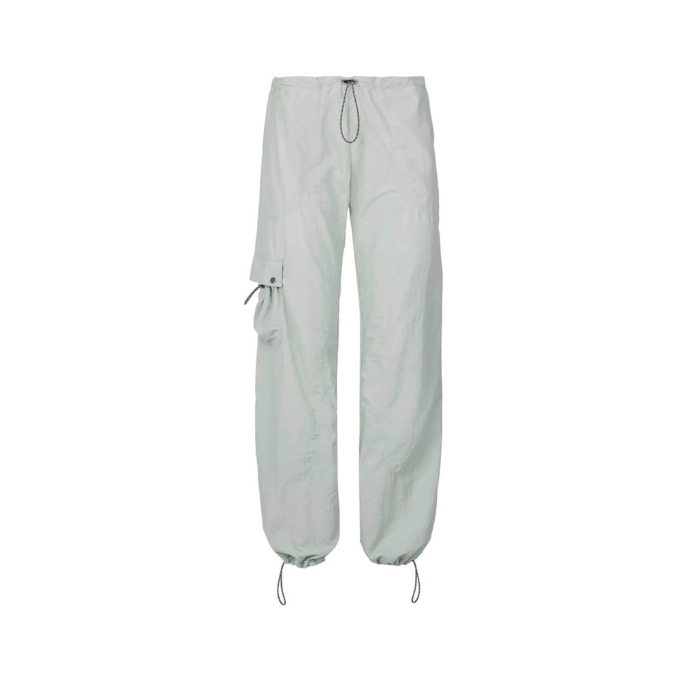 NWT Peachy Den The Mimi Bottoms Cargo Pants in Oyster Sage Mint Seafoam Green - Picture 9 of 13
